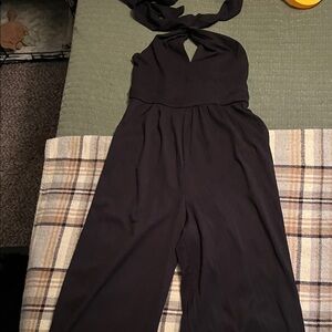 Trixxi Black Halter Jumpsuit